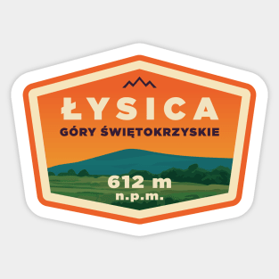 Mount Łysica - Świętokrzyskie mountain range badge Sticker